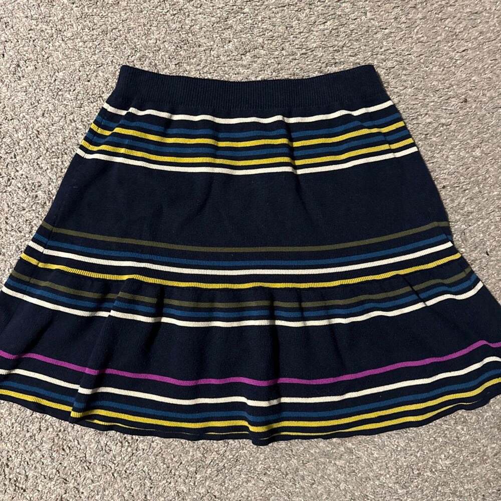 RACHEL Rachel Roy Striped Knit Skater Skirt